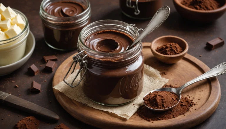 recette pâte à tartiner cacao en poudre sans noisette