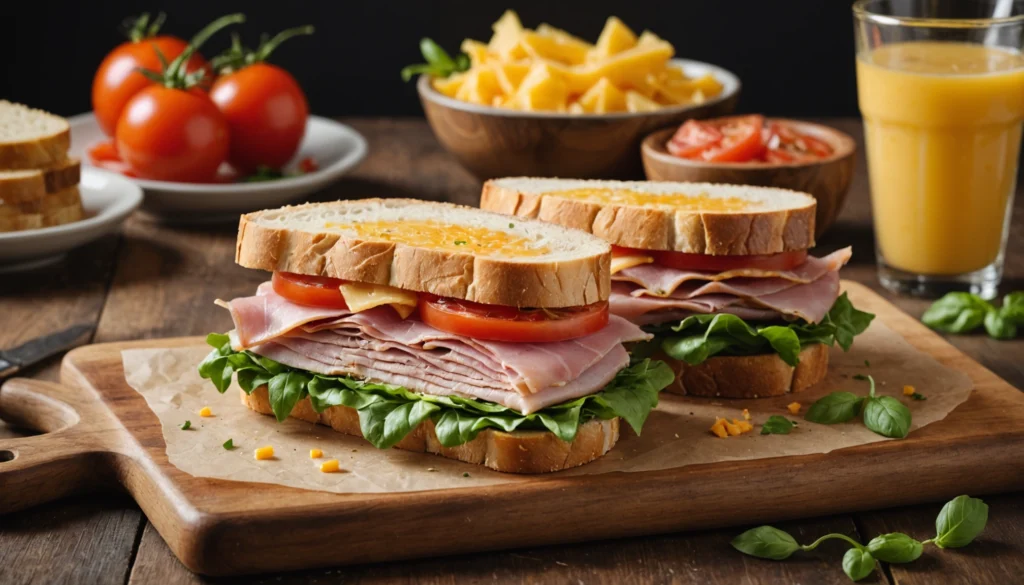 sandwich jambon cheddar