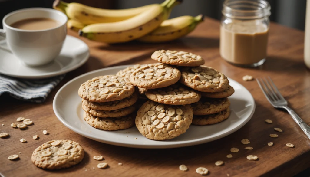 cookies banane avoine beurre de cacahuète
